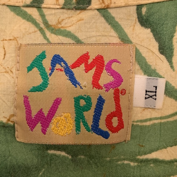 Jams World Hawaiian Shirt XL, minimal wear, beautiful, loose and comfy, rayon. - Picture 5 of 7